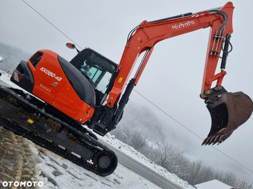 Kubota KX080-4 Koparka Gąsienicowa 8,5 tony długie ramię PLUS. Maszyna jak Nowa z Salonu. Dekra 2026r Dokumenty serwisowe książka! Import Norwegia! Klima. Pompa Tankowania. Ani deka luzów i wycieków! Silnik 4 cyl. 75 km.  Niski Oryginalny Przebieg 3960 mtg. Dodatkowe linie Hydra. Radio Bluetooth! - 10