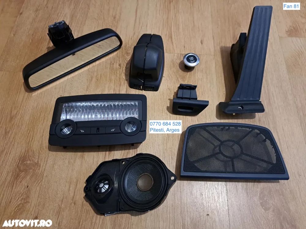 BMW Seria E Oglinda retrovizoare Plafoniera Buton start/stop Cititor cheie contact Difuzor plansa bord Pedala acceleratie Bmw E81 E87 E90 E91 E70 E71 - 1