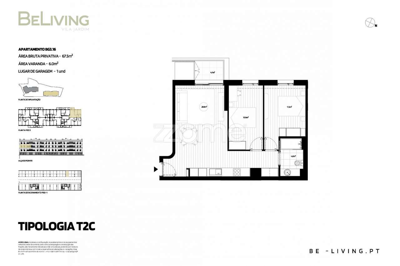 T2 | BeLiving Vila Jardim – Vila das Aves, Santo Tirso - Grande imagem: 2/15
