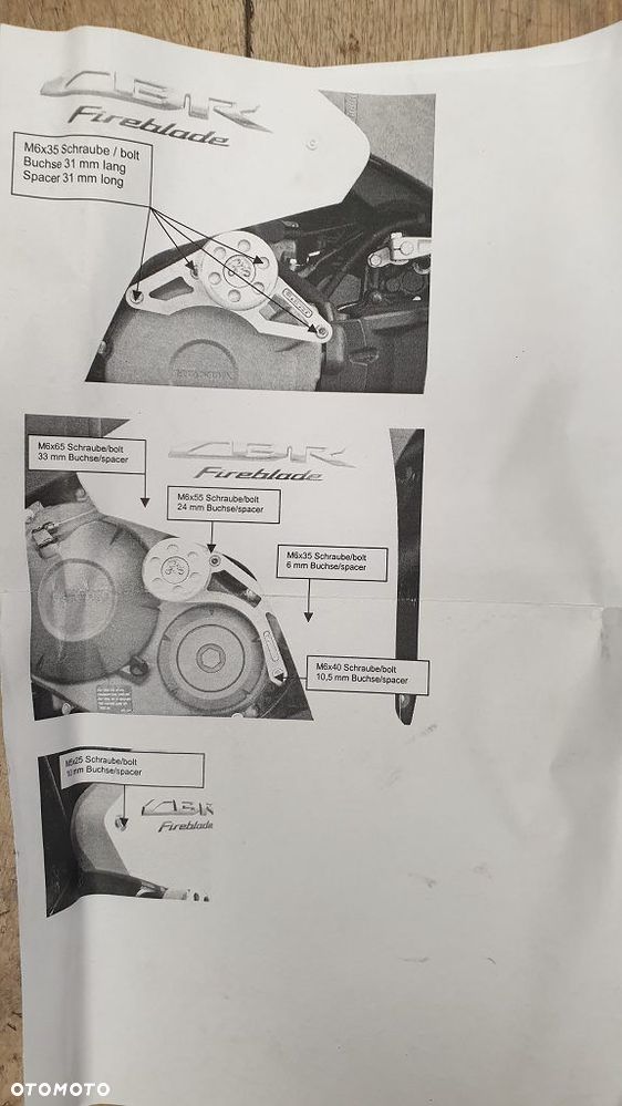 Nakładki na pokrywy silnika Honda CBR Fireblade - 2