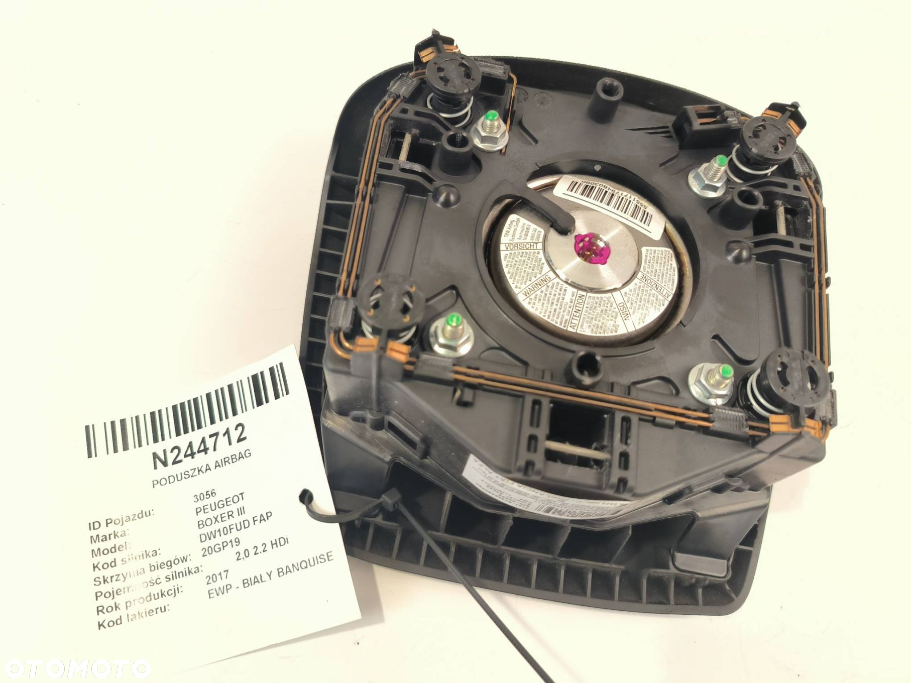 PODUSZKA AIRBAG PEUGEOT BOXER III 34173896C - 3