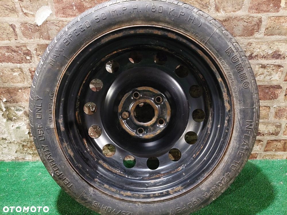 KOŁO DOJAZDOWE ZAPAS 125/70/16 5X112 57MM VOLKSWAGEN GOLF VI - 6