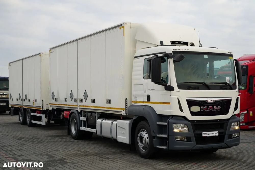 MAN TGS 18.440 / COMBINAȚIE TANDEM / ADR COMPLET / LA OX EXI EXII FL / LATERALĂ DESCHISĂ / PENTRU TRANSPORTUL EXPLOSIVILOR / - - 4