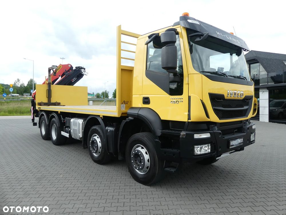 Iveco TRAKKER 450 / 8x4 / EURO 6 / HDS PALFINGER PK 22002-EH / NISKI PRZEBIEG / - 17