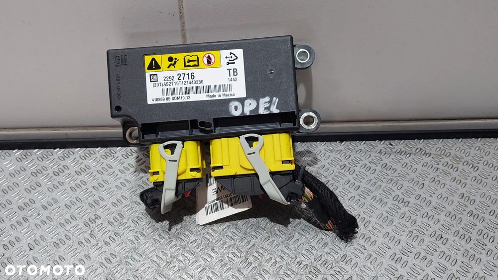 MODUŁ SENSOR AIR BAG OPEL INSIGNIA R2012 NR 22922716 - 1
