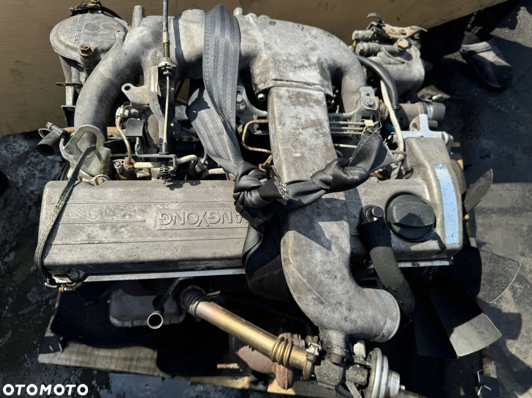 SILNIK KOMPLETNY Ssang Yong MUSSO 2.9 TD KORANDO DAEWOO OM662LA SPRAWDZONY - 6