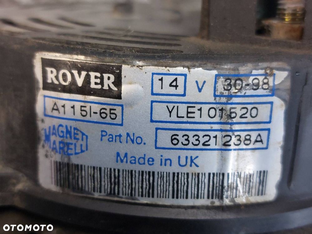 ALTERNATOR ROVER 200 III 1.4 8V YLE101520 - 3