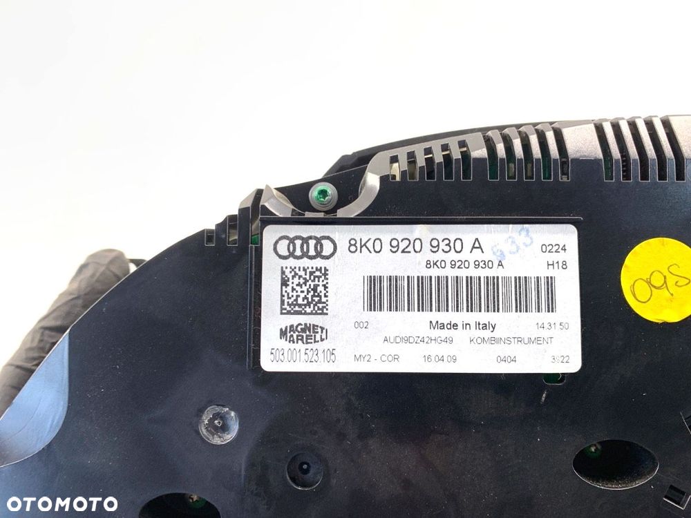 LICZNIK  AUDI A4 B8 Avant (8K5) 2007 - 2015 1.8 TFSI 118 kW [160 KM] benzyna 2007 - 2012 - 5