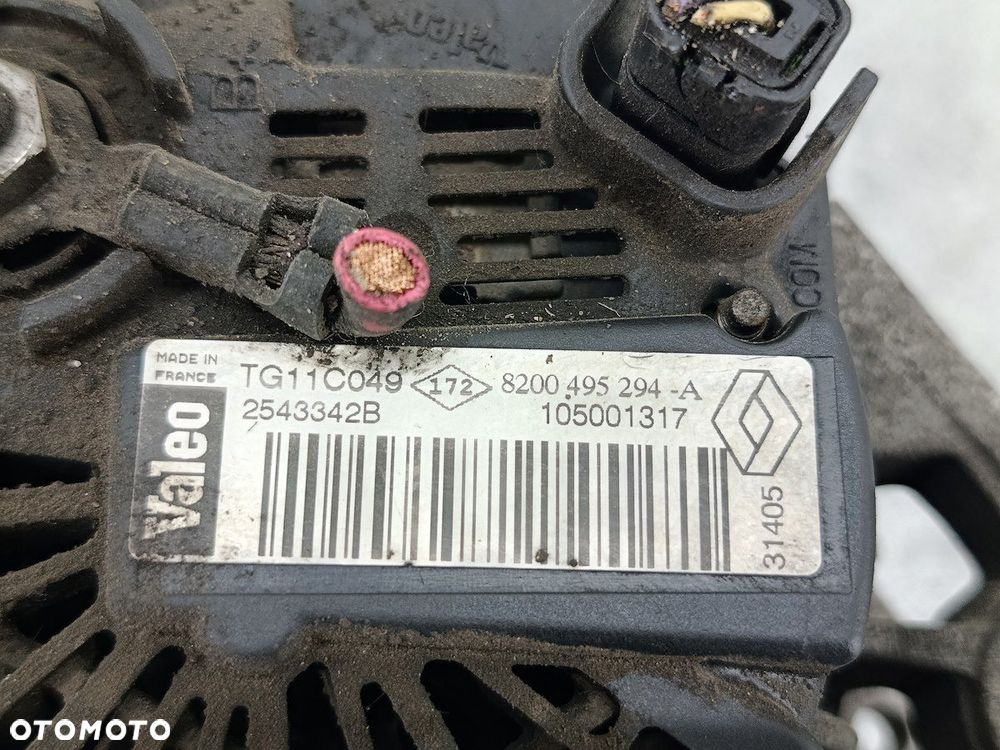 ALTERNATOR RENAULT MEGANE II 8200495294 TG11C049 2543342B  VALEO 1.9 DCI - 2
