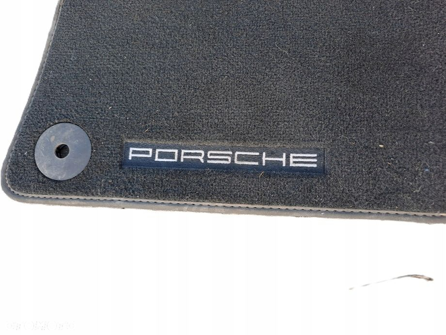 PORSCHE CAYENNE II 7P5 DYWANIKI WELUROWE PRZÓD TYŁ ORYG KOMPLET - 3