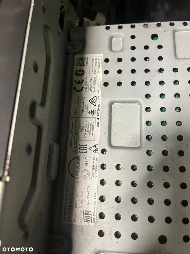 Radio nawigacja  MAN Euro 6 TGS TGX 81.28100-6043 stan nieznany - 2
