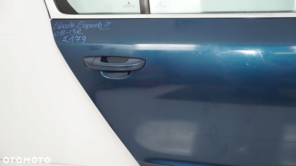 DRZWI PRAWY TYŁ SKODA SUPERB II 08-13R SEDAN LW5Q - 13