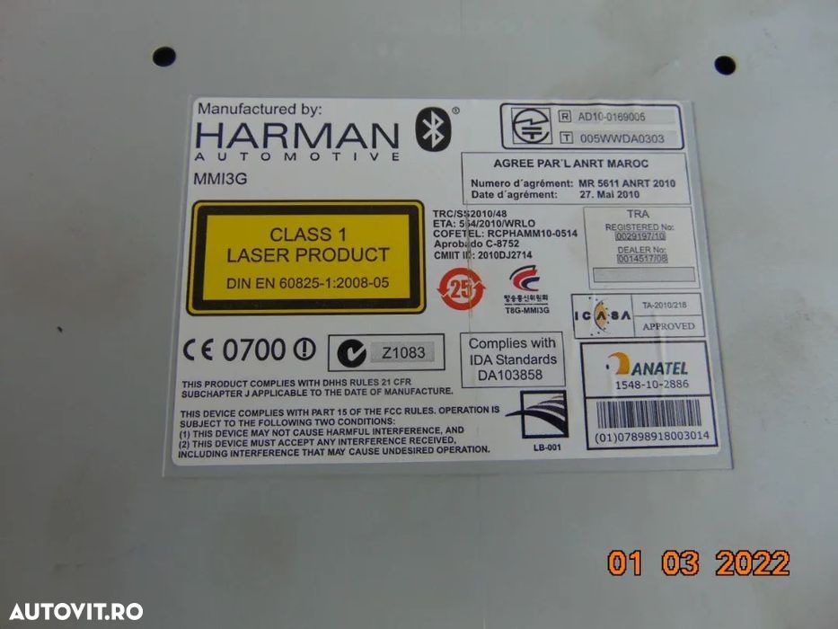Unitate MMi Audi A4 B8 Audi a5 b8 Q5 multimedia navigatie harman - 2