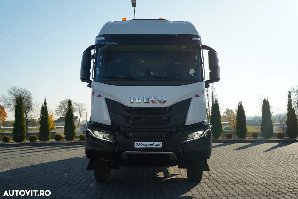 Iveco X-WAY 480 / 6x4 / CAROSERIE CU OBOANE - 6,1 m / + MACARAUA PALFINGER PK 33002 EH / MAX: 6.600 KG / ROTATOR / TELECOMANDĂ / ANVELOPE 100% / - 15