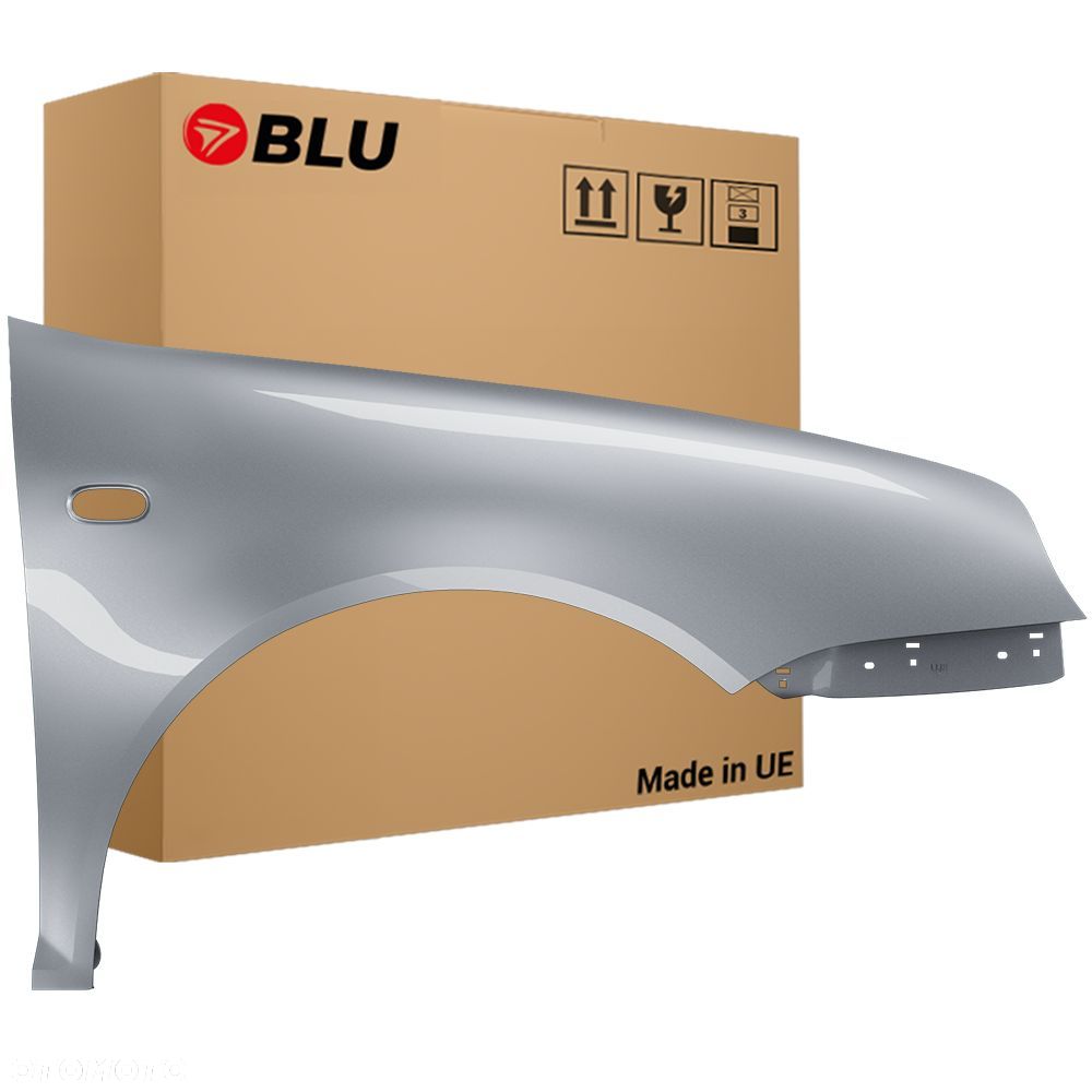 BLU Błotnik VW GOLF IV 4 LA7W prawy srebrny 97-06 przód ocynk ReflexSilber - 1