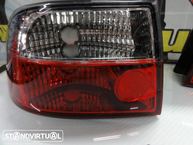 Faróis / farolins Honda Civic 92-95 2 / 4 portas vermelho / cristal. - 7