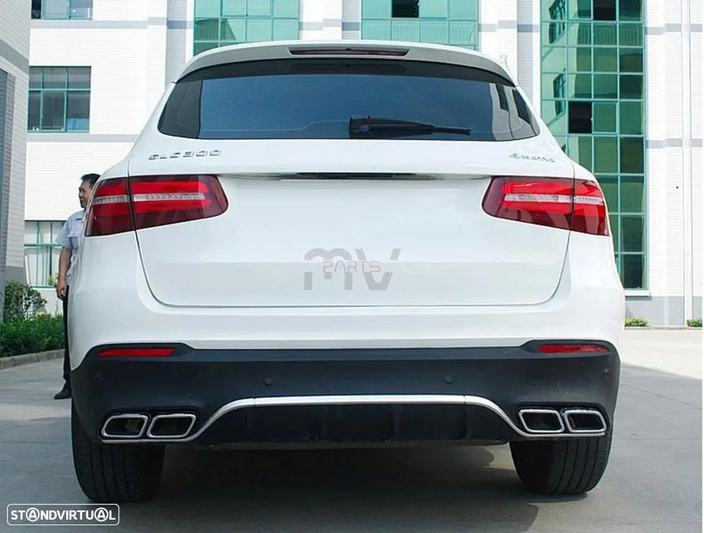 Difusor com Ponteiras Mercedes GLC X253 SUV Standard (2015 a 2019) - 6