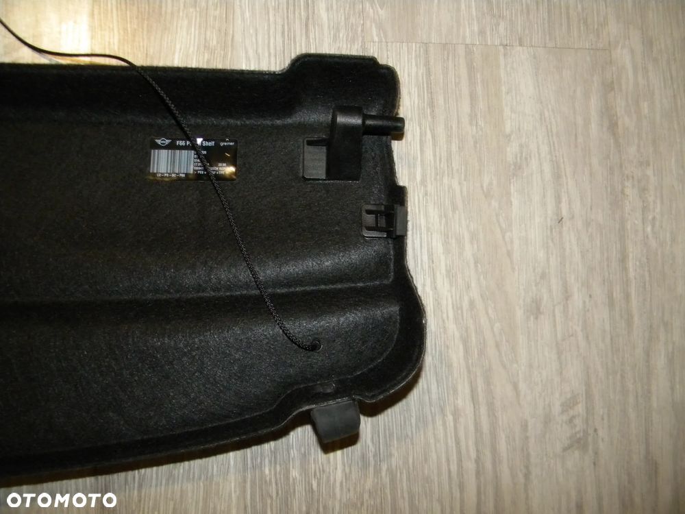 JAK NOWA PÓŁKA BAGAŻNIKA MINI MINI F66 24-26 CZARNA ORYGINAL  FV 5A57020 - 7