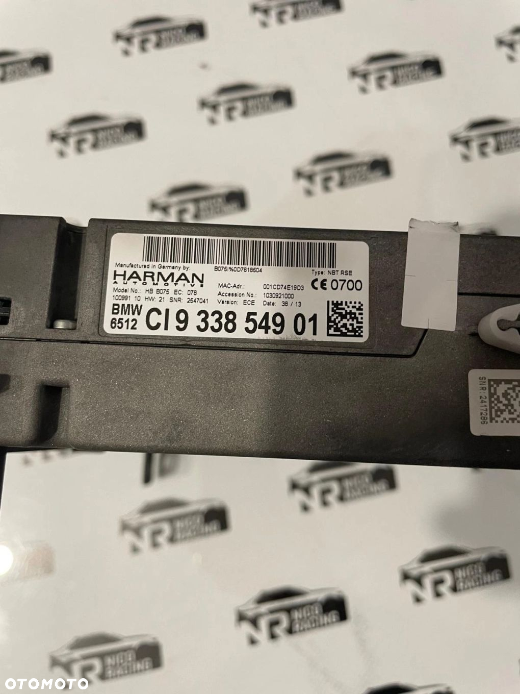 BMW 5 F10 GT F07 7 F01 F02 X5 F15 F85 X6 F16 F86 ODTWARZACZ DVD TYŁ NBT RSE - 8