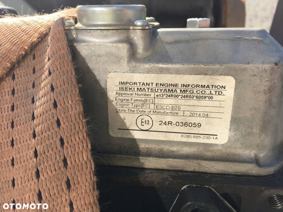 ISEKI E3CD - B70 silnik blok wał korbowód głowica - 2