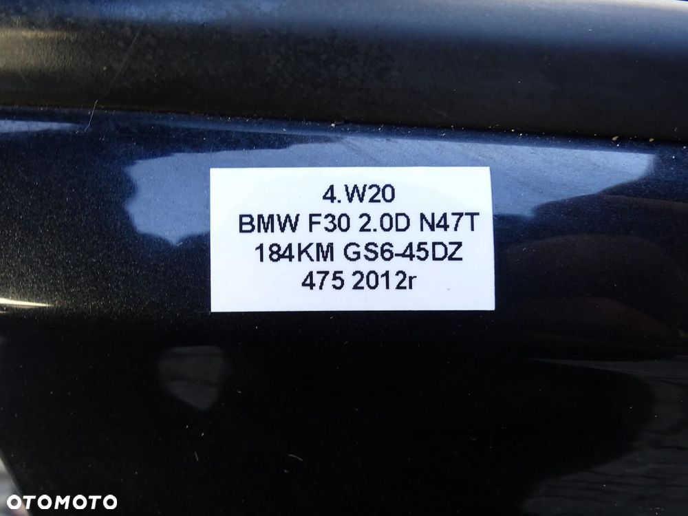 DRZWI PRAWY PRZÓD PRAWE PRZEDNIE BLACK SAPPHIRE 475 BMW F30 F31 3 11-18r - 15