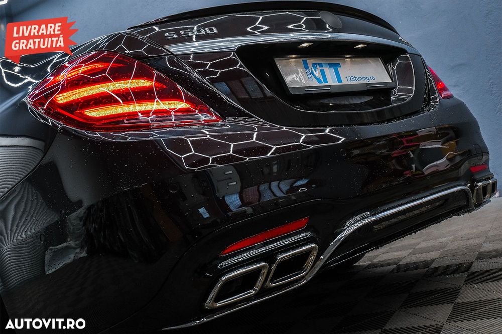 Bandouri Laterale cu Stickere Laterale Negru Mat si Lampi Semnalizare Mercedes G-C- livrare gratuita - 26