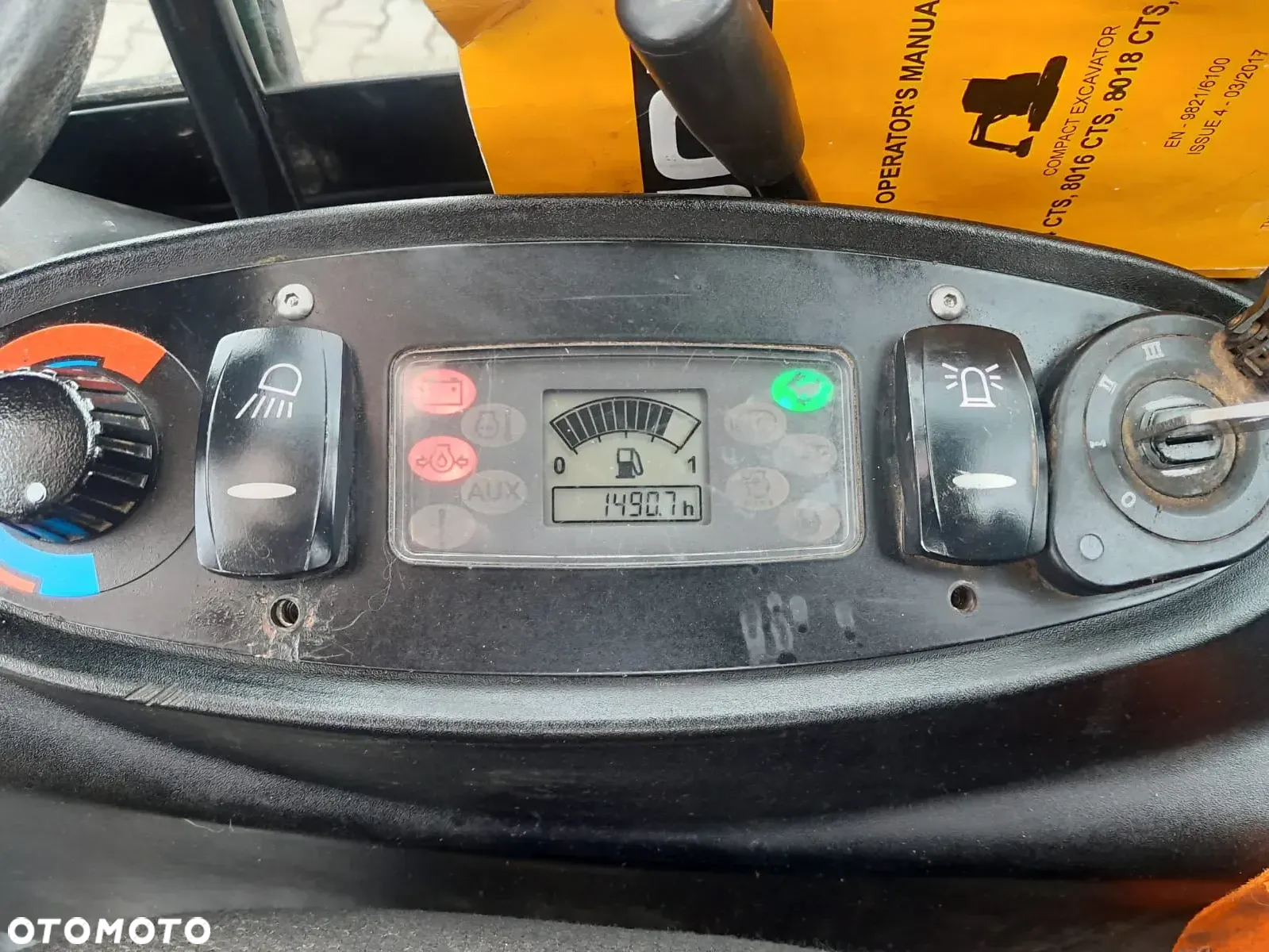 JCB 8018 minikoparka koparka gąsienicowa, 2017r. 1490mtg, łyżka hydrauliczna skandynawska. - 11