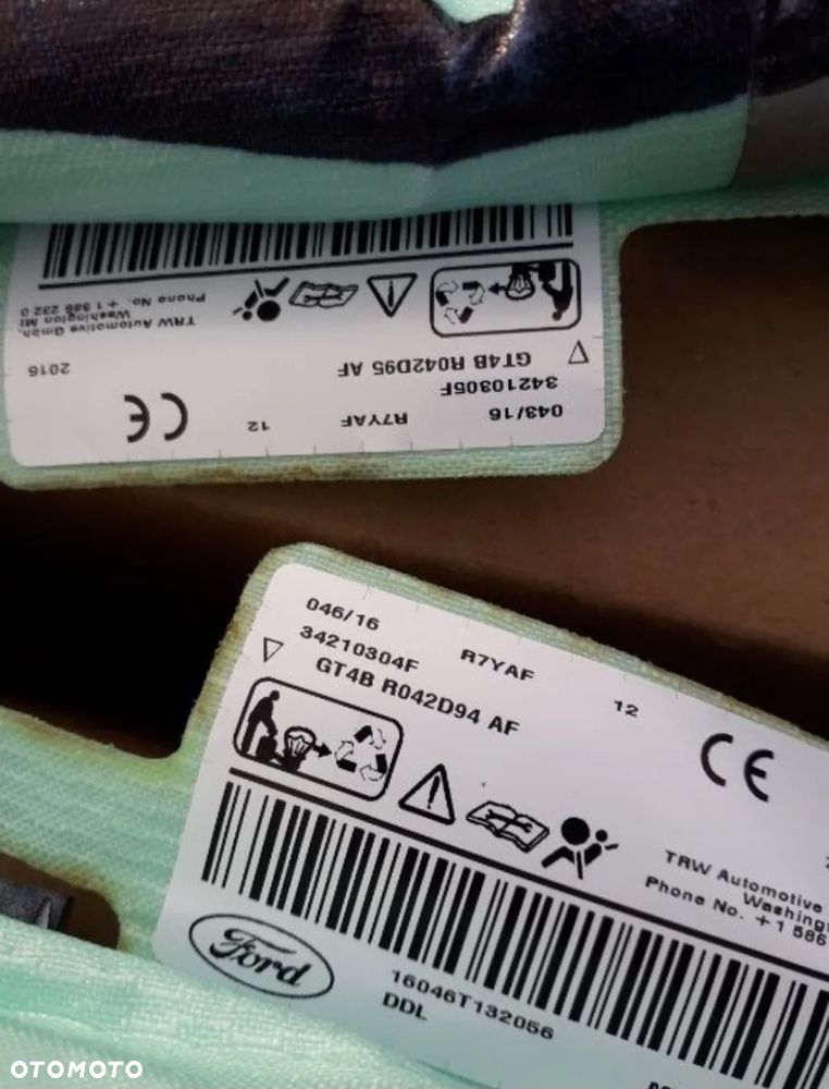 Kurtyna powietrzna Airbag lewa prawa Ford Edge II GT4B-R042D95-AF GT4B-R042D94-AF 2015 2016 2017 - 3