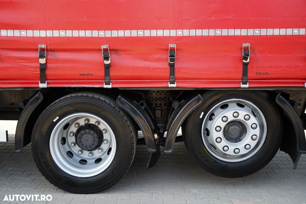 Volvo FH 460 / COMBINAȚIE TANDEM / 120 M3 / TRANSITION / I-SAVE / I-PARK COOL / DIRECȚIE CU RIDICARE AXLE / WIELTON / CORTINĂ ARMATĂ - 23