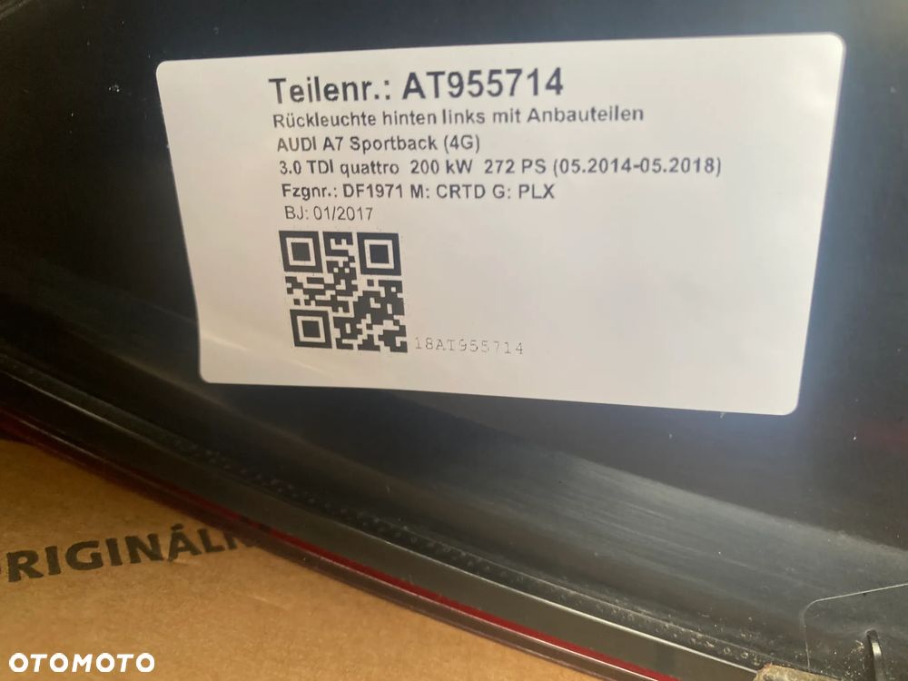 AUDI A7 C7 4G lift Lampy tył Komplet LED MATRIX 4G8945095H 4G8945093H 38km - 24