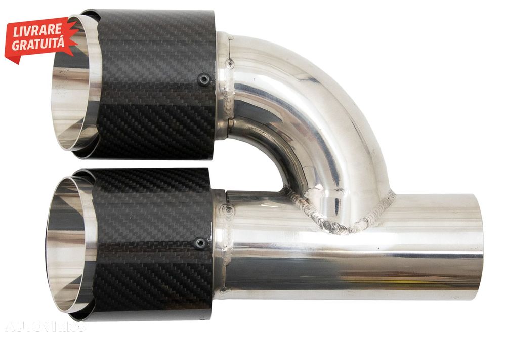 Tobe Ornamente Sistem de evacuare Carbon Fiber Finisaj Lucios 6.3cm- livrare gratuita - 12