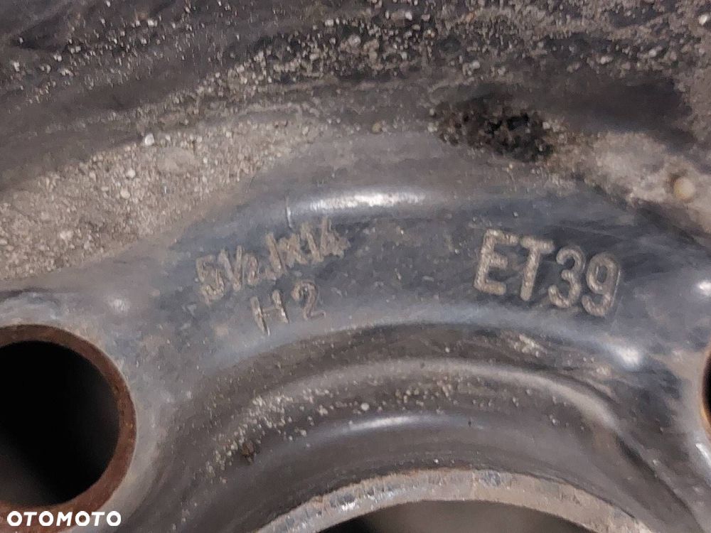 FELGI STALOWE 2 SZT 4x100 5,5Jx14 ET39 FI56,6 OPEL CORSA ASTRA MERIVA - 8