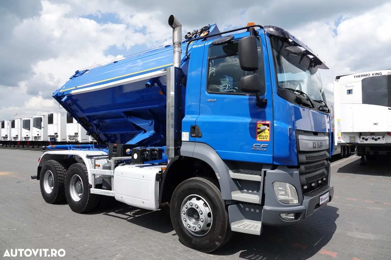 DAF CF 460 / 6x4 / BASCULANTE / HYDROBOARD / HYDROCLAP / EURO 6 / AN 2016 / PNEURI 100% / - 12