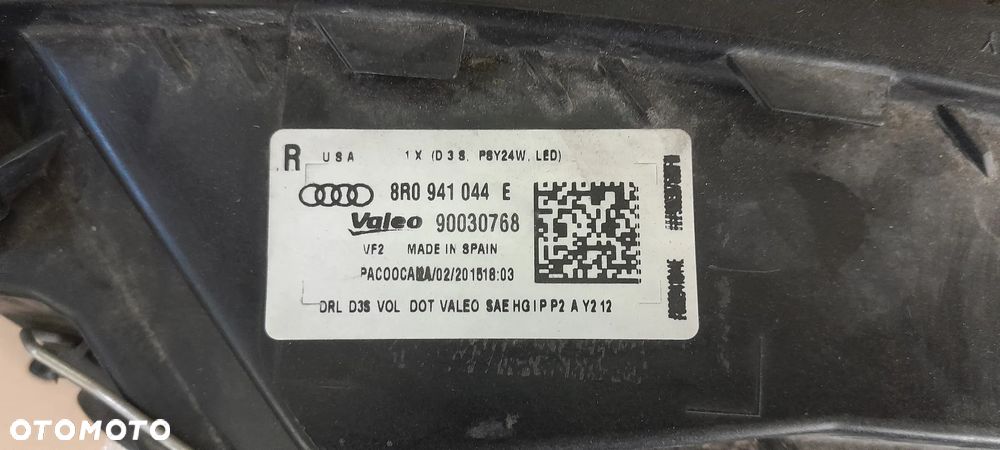 AUDI Q5 8R LIFT LAMPA PRZÓD LEWA PRAWA NIE SKRĘTNY - 7