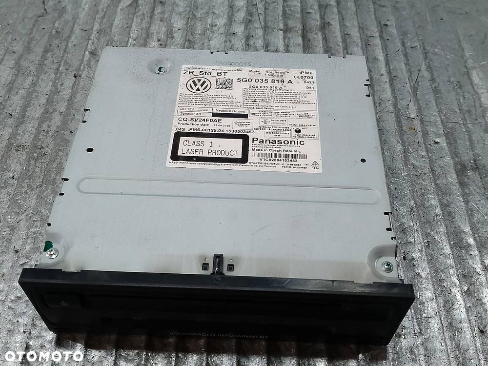 ZESTAW MUTIMEDIALNY VW GOLF VII 5G0919605  5G0919605  5G0035819A - 5