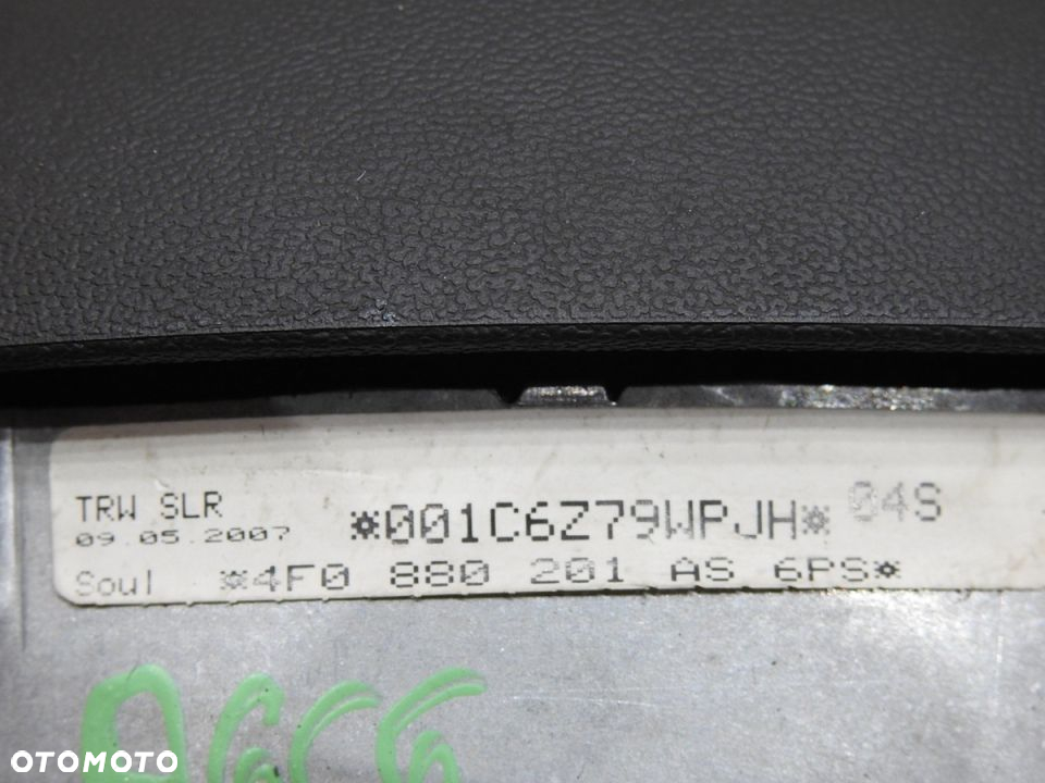 PODUSZKA AIRBAG KIEROWCY AUDI A6 C6 4F0880201AS - 10