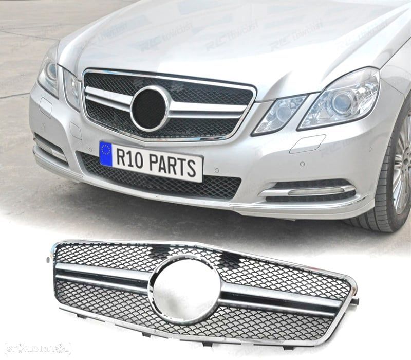 GRELHA FRONTAL MERCEDES CLASE E W212 09-13 CROMADA - 1