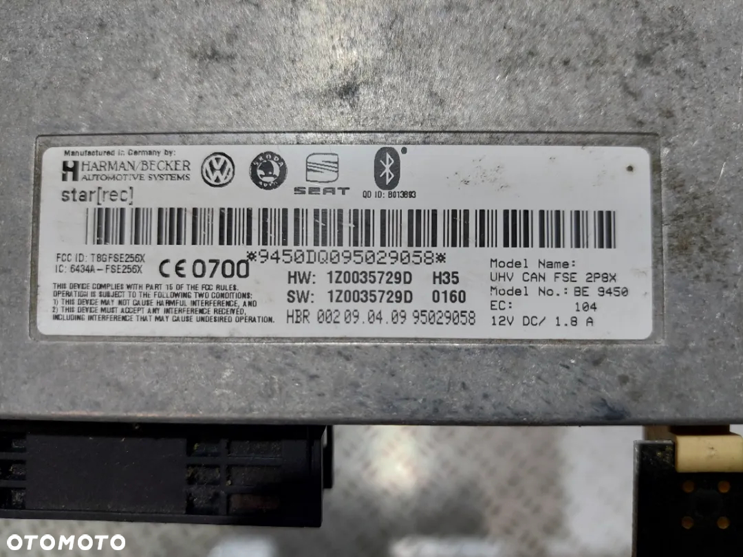 MODUŁ BLUETOOTH SEAT LEON II NR 1Z0035729D - 2