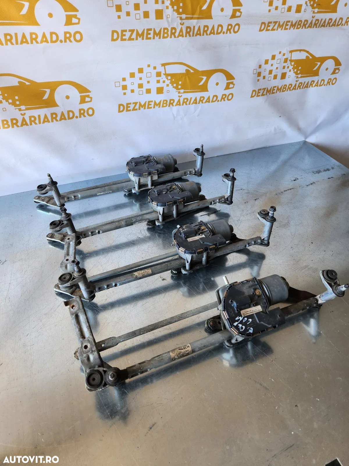 Ansamblu Motoras Stergatoare Stergator Vw Golf 5 V An 2003-2004-2005-2006-2007-2008 Volan Stanga Eu - 3