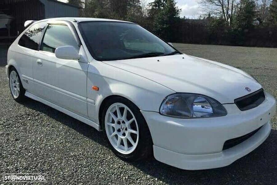 Para-choques sem frisos Honda civic 96-98 EK9 look + Lip / spoiler frontal em fibra EK9 TYPE R Look - 2