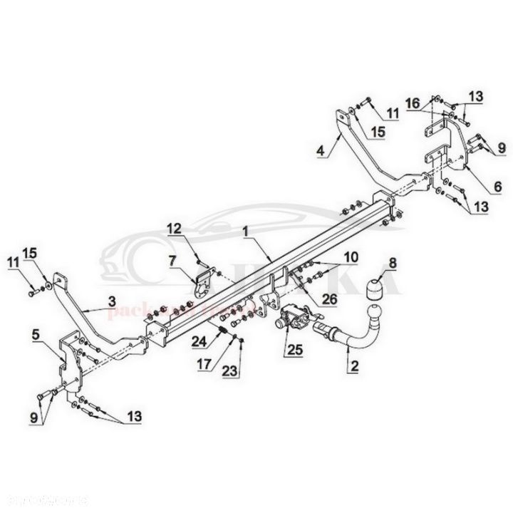 Hak Holowniczy Automat Do Peugeot 508 Break, Sw Kombi 2010-2018 - 3