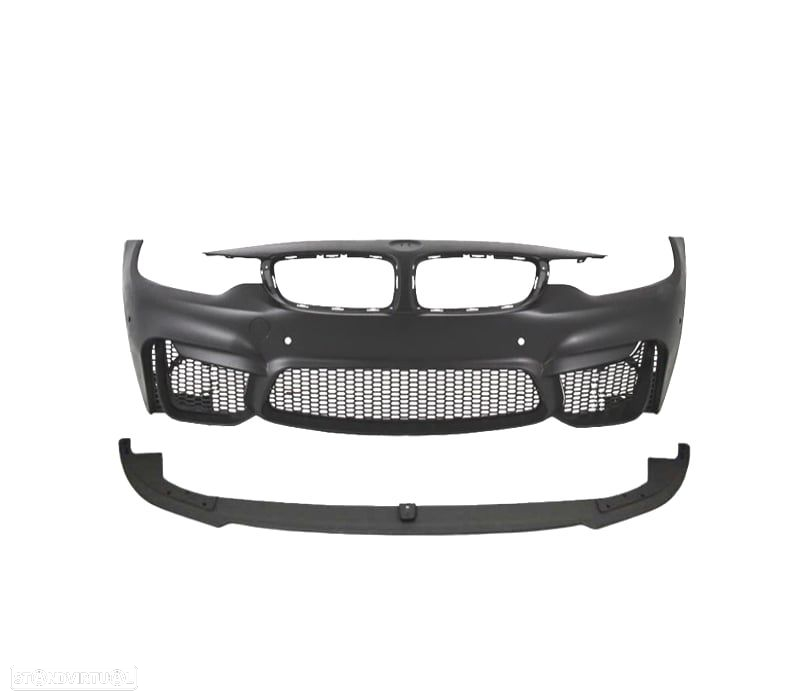 PÁRA-CHOQUES DIANTEIRO BMW F32 F33 F36 13-18 LOOK M4 PDC + SPOILER LIP - 4