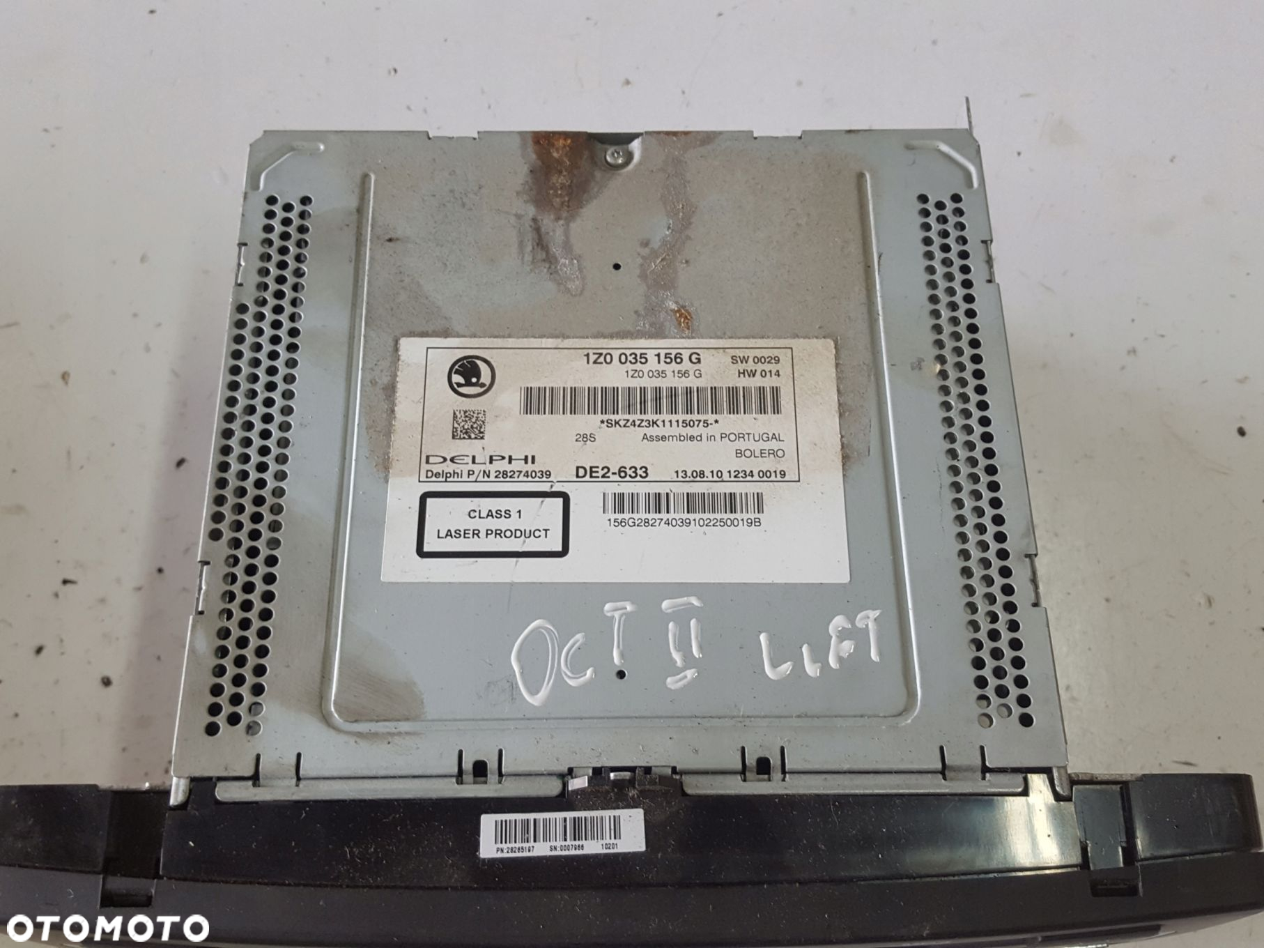 SKODA OCTAVIA 2 II LIFT 08r- RADIO CD MP3 BOLERO 1Z0035156G - 2