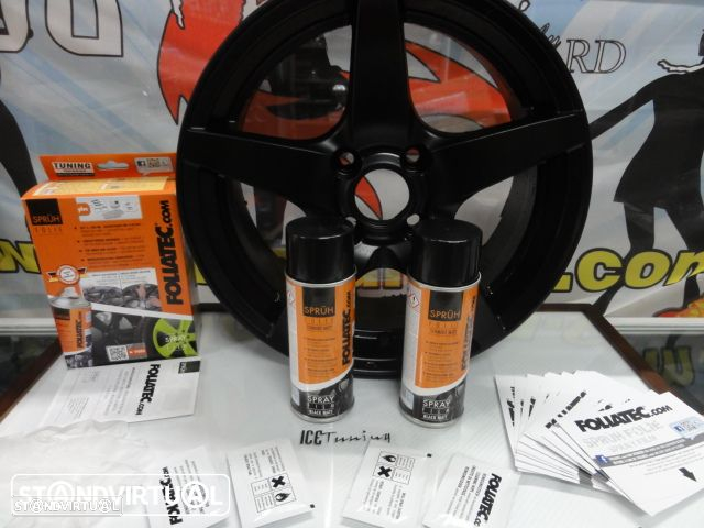 Kit de Tinta plástica removivel Foliatec em spray 2 x 400ml Preto Mate ou preto brilhante temos 30 cores em stock - 13