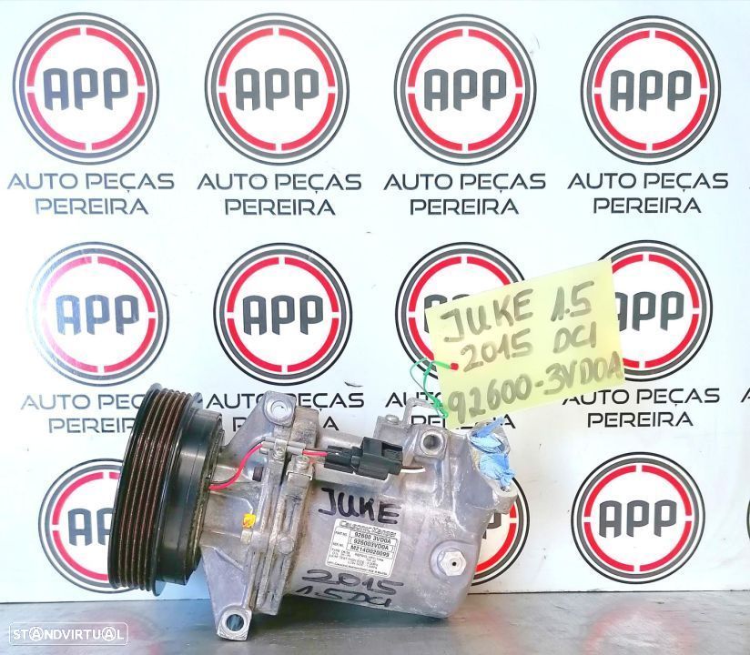 Compressor ar condicionado Nissan Juke 2015 1.5 dci, referência 92600- 3VD0A. - 1