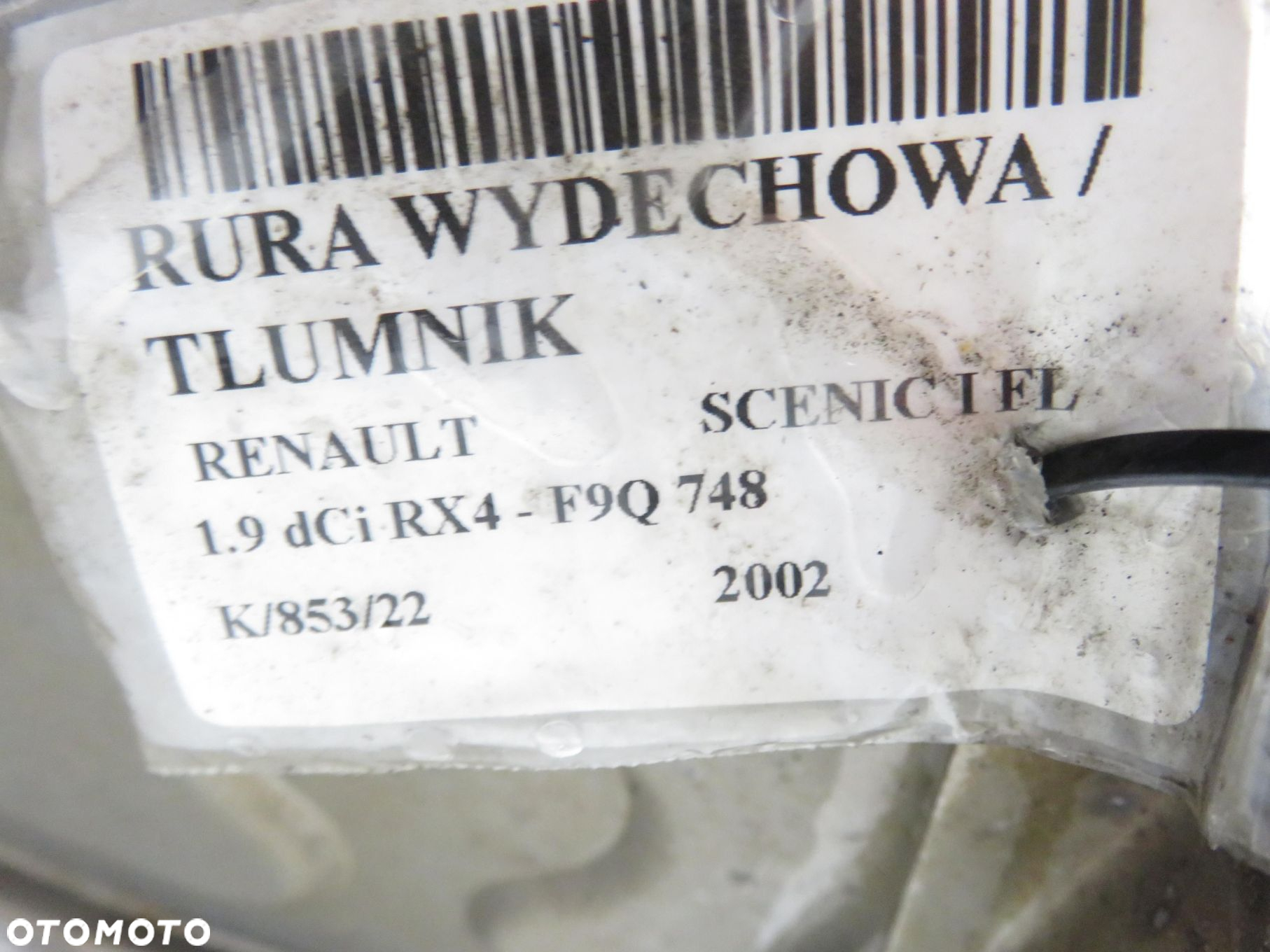 TŁUMIK KOŃCOWY RENAULT SCENIC I 1.9 dCi RX4 - 6