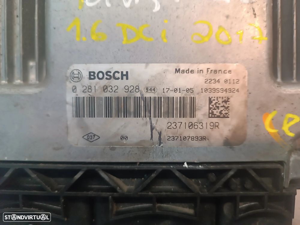UNIDADE / CENTRALINA DO MOTOR RENAULT TALISMAN / MEGANE IV 1.6DCI 237106319R 237107893R 0281032928 - 2
