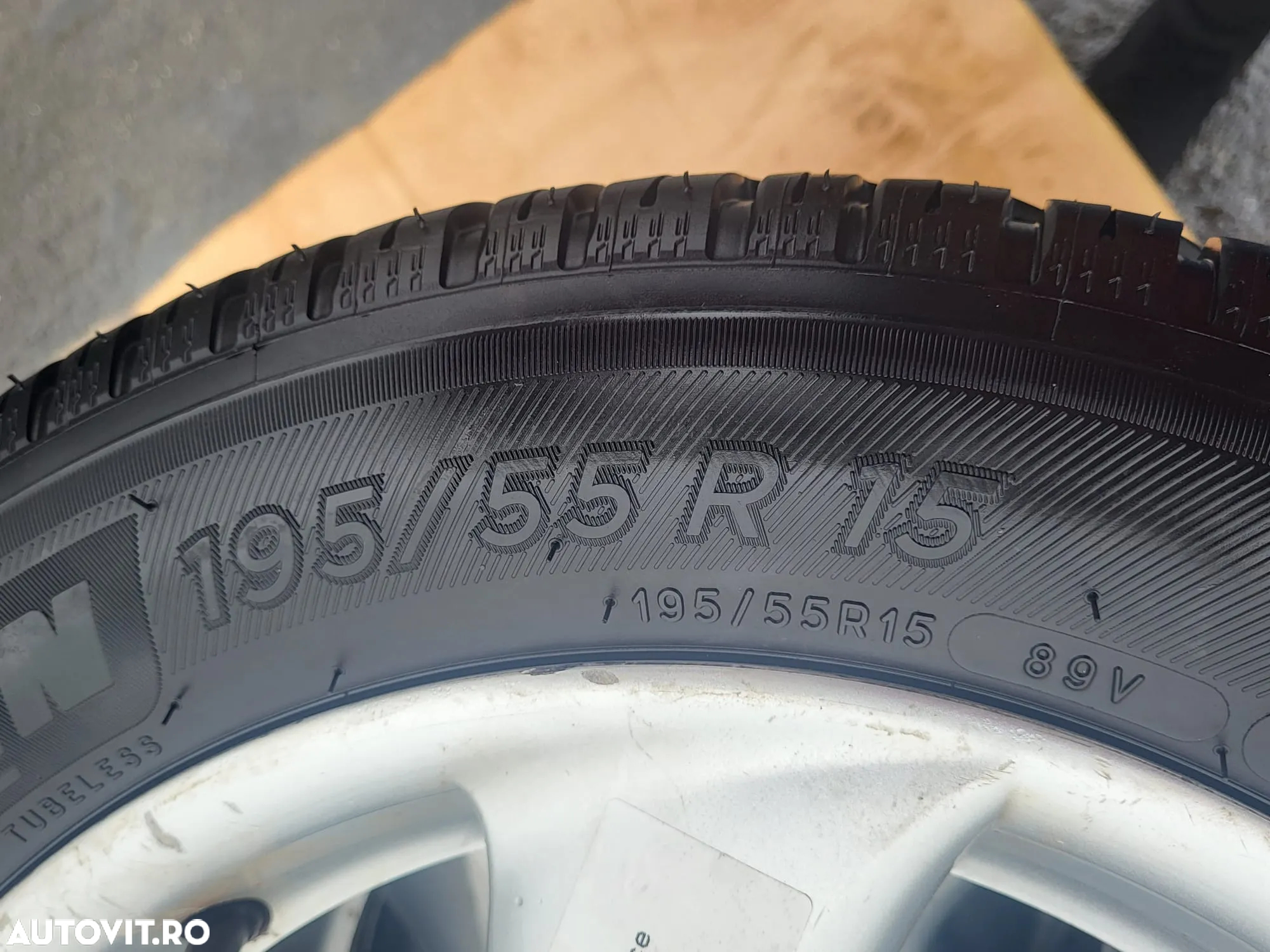 Jante aliaj cu anvelope Peugeot 206 195/55R15 - 2
