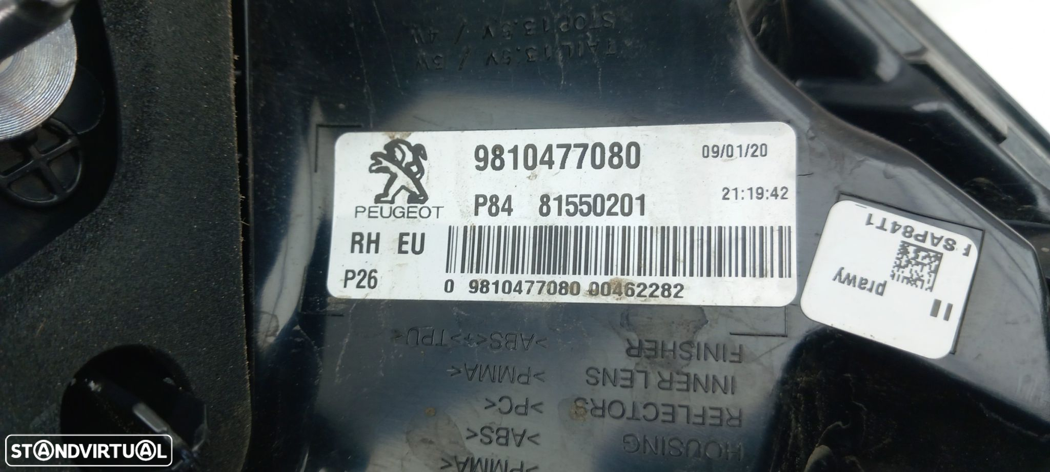 Farolim direito PEUGEOT 3008 II (M_) - 5