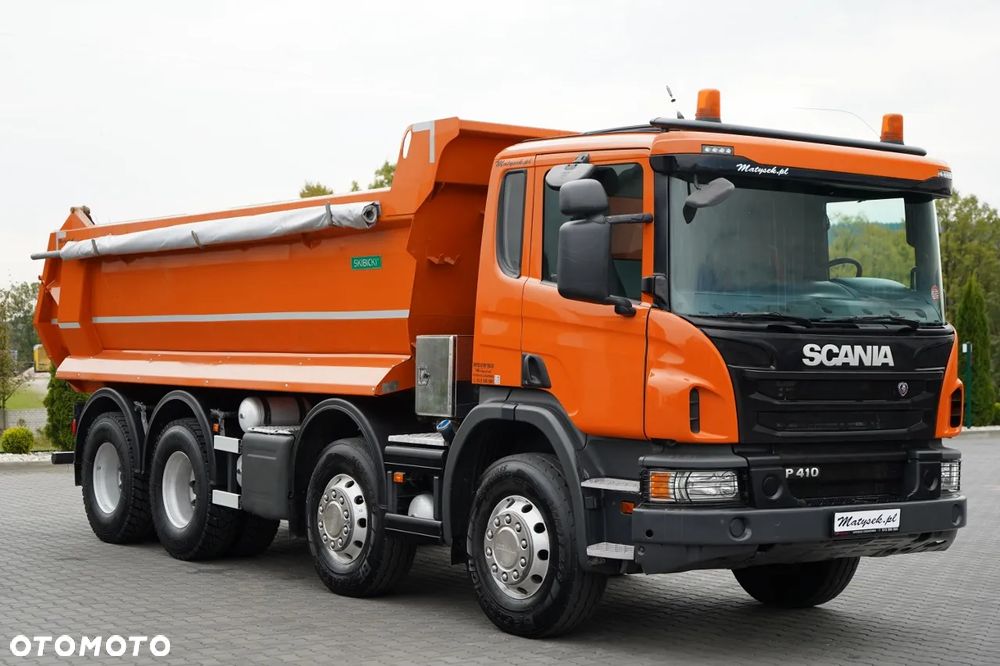 Scania P 410 / 8x4 / WYWROTKA TYLNOZSYPOWA / ALUFELGI / OPONY 100% / MANUAL / ŁADOWNOŚĆ 21 T - 15
